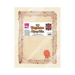CARTA PERGAMENA 21x29,7 cm. 100 gr. 10 FF. (carta vegetale trasparente)