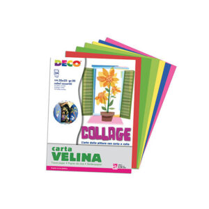 Carta VELINA Colori Assortiti 25X35 cm. 20 gr. 24 FF.