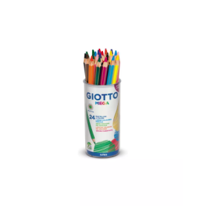 Pastelli GIOTTO MEGA barattolo 24 pz. 12 colori