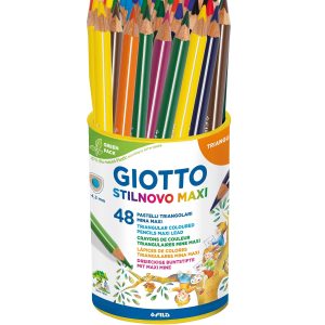 Pastelli GIOTTO STILNOVO MAXI TRIANGOLARE barattolo 48 pz.