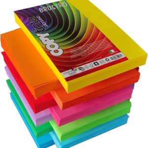 Carta fotocopie colorata risma 500 ff. gr. 80 A4 FABRIANO