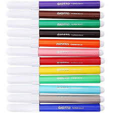 Pennarelli GIOTTO punta maxi Monocolore scatola 12 pz.