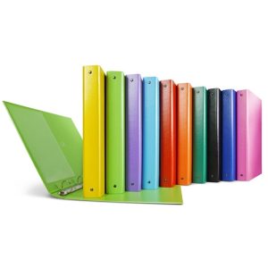 Raccoglitore in Plastica 4 anelli Dorso 3 cm.