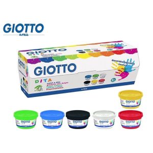 Tempera dita GIOTTO scatola 6 vasetti