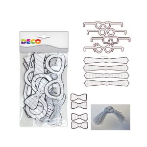 OCCHIALI E PAPILLON DA DECORARE