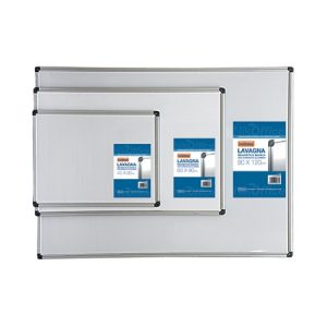 Lavagna Bianca Magnetica con Cornice in Alluminio