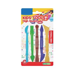 ATTREZZI in plastica per modellare busta 5 pz.