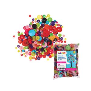 BOTTONI in PLASTICA ASSORTITI SCHOOL PACK 650 pz.