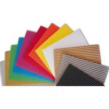 Cartoncino Ondulato 50x70 cm. Colori Assortiti