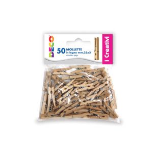MOLLETTE in LEGNO 50 pz.