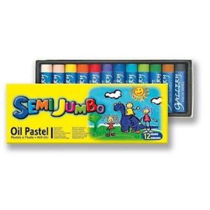 PASTELLI A OLIO "SEMI-JUMBO" 12 pz.