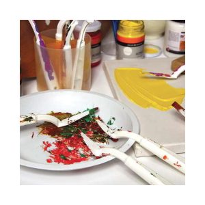 PIATTO/TAVOLOZZA in PLASTICA per COLORI