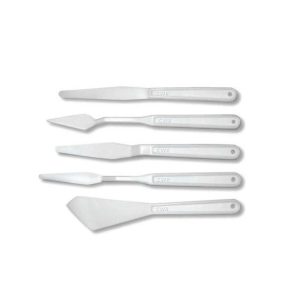 5 SPATOLE assortite in plastica