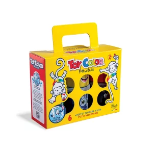 Tempera Dita TOY COLOR scatola 6 vasetti 80 ml.