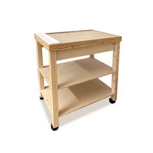 Carrello in Legno per Piano Luminoso