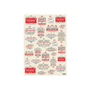 Foglio Carta Decoupage Monosoggetto Natalizio 35x50 cm.