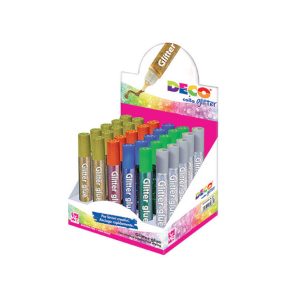 Confezione 12 flaconi COLLA GLITTER 52 ml.