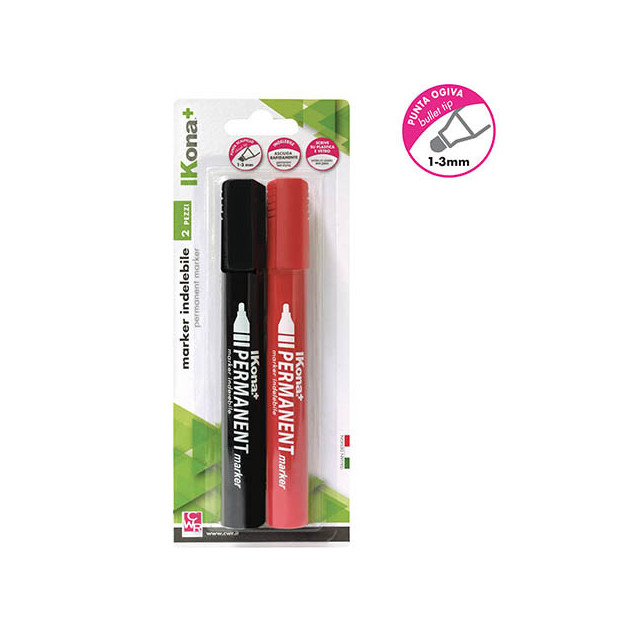 Marker Permanenti blister 2 pz.