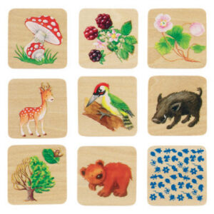 Puzzle Memo del Bosco in Legno