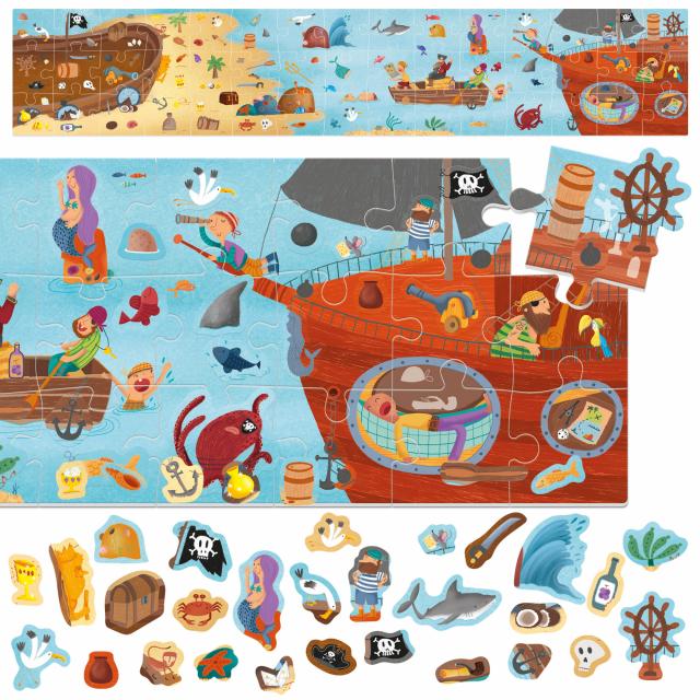 Puzzle + Stickers The Pirates - immagine 2