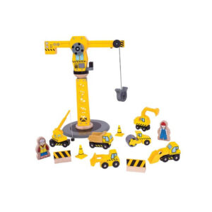 Gru e mezzi di lavoro (in legno)