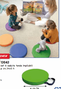 Sedute Tonde Set 6 Pezzi