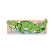 Il Coccodrillo dei Numeri in Legno