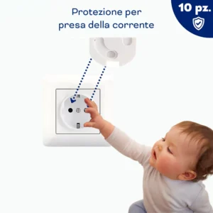 Set 10 protezioni prese elettriche