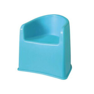 Sedia in materiale acrilico azzurro