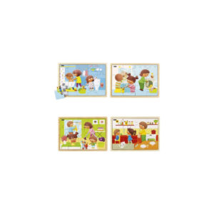 Puzzle Igiene e Pulito in Set da 4