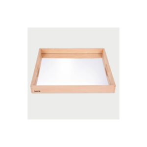 Vassoio Grande in Legno con Specchio