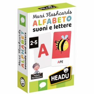 Maxi Flashcards Montessori Alfabeto: Suoni e Lettere
