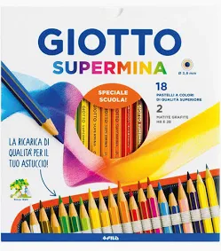 Pastelli GIOTTO Supermina 18 colori