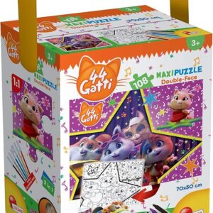 Maxi Puzzle Double-Face 44 GATTI